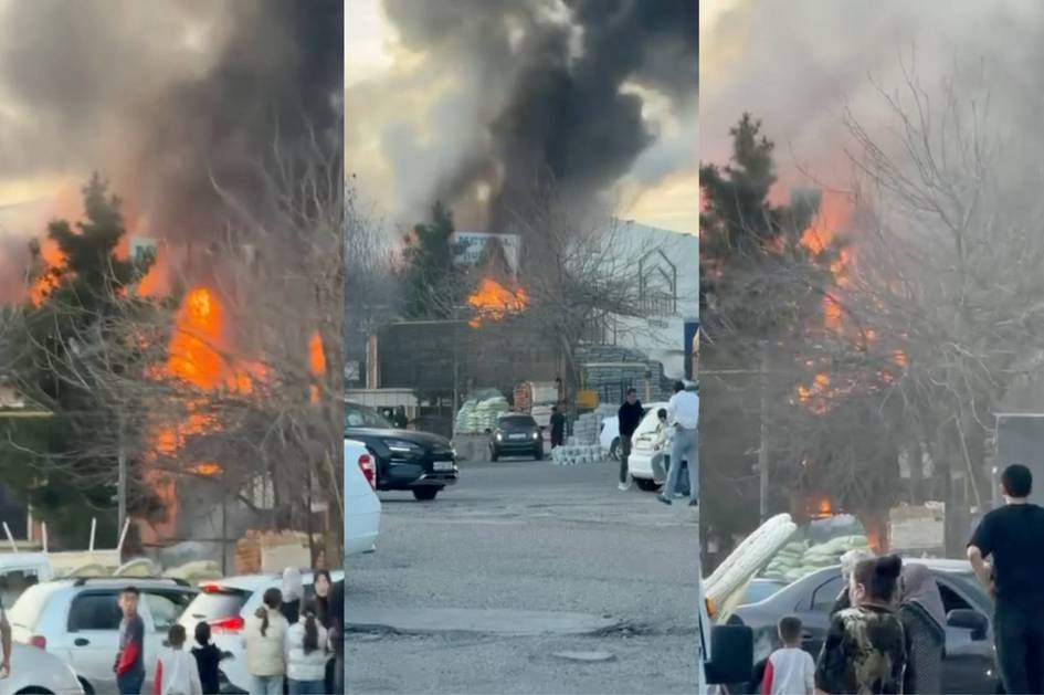 Toshkentdagi qurilish mollari do‘konida yong‘in sodir bo‘ldi
